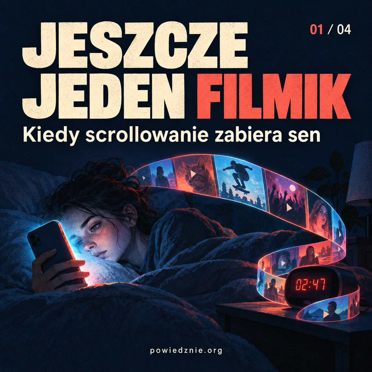 Jeszcze jeden filmik — kiedy scrollowanie zaczyna zabierać sen