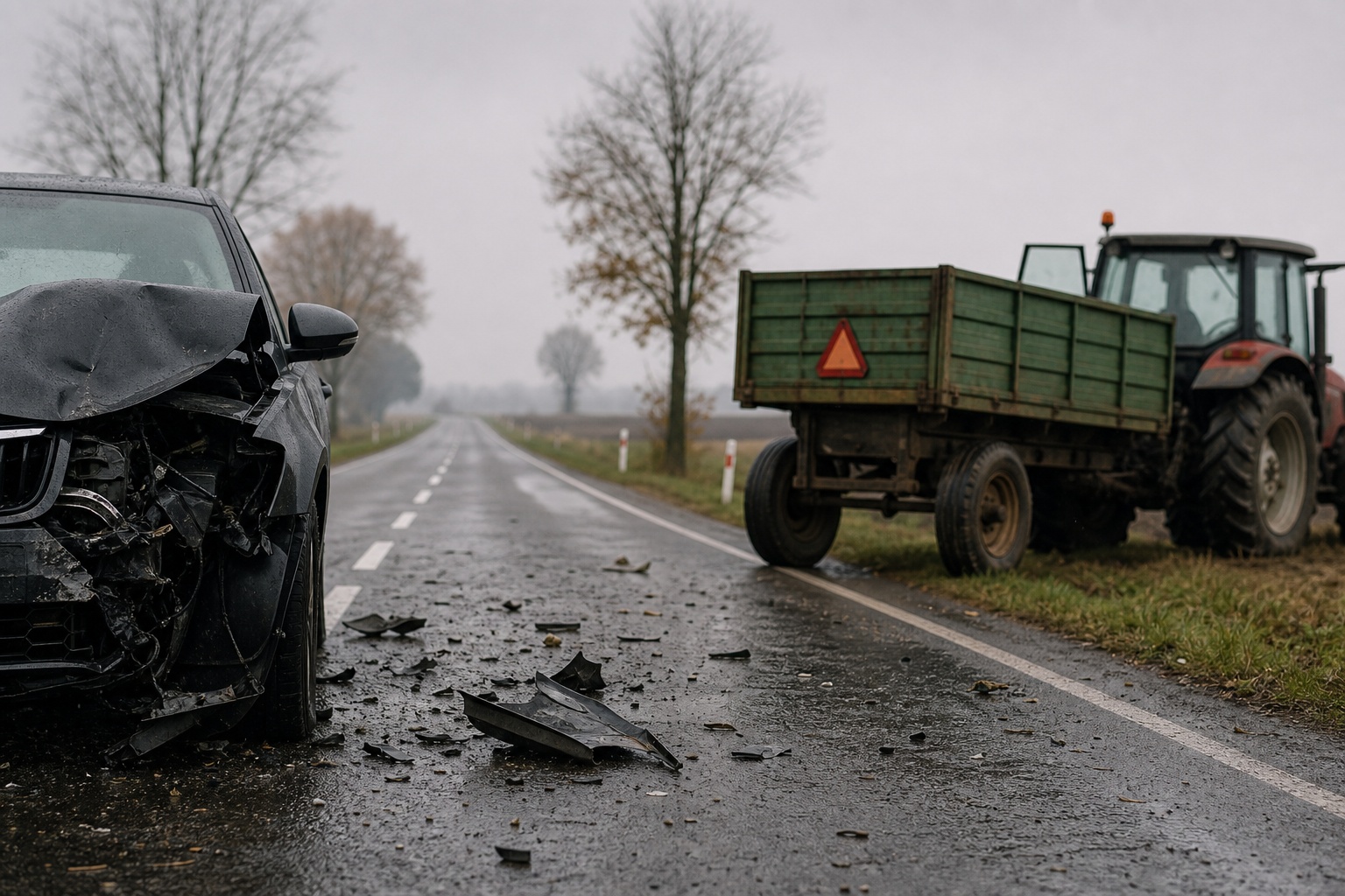 Wypadek w Makówcu – kierowca w stanie ciężkim, pasażer nie żyje